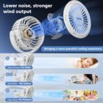 Mini Transportable Child Stroller Fan,3 Pace Private Handheld Fan,Battery ... - Image 6