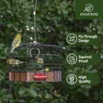 Kingsyard Squirrel Proof Platform Fowl Feeders for Outside Hanging, 10... - Image 3