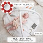 Lovely Child Play Fitness center and Tummy Time Mat - Delicate Cotton Mat with 4 Cu... - Image 4