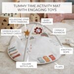 Lovely Child Play Fitness center and Tummy Time Mat - Delicate Cotton Mat with 4 Cu... - Image 8