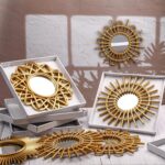 Namalu 6 Pcs Sunburst Mirror for Wall Decor, Small Circle Solar Espejos ... - Image 5