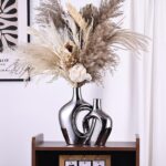 Silver Hole Ceramic Vases Set of two - Trendy Nordic Boho ins Type Va... - Image 4