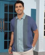 KYKU Hawaiian Shirt for Males: Tropical Summer season Seaside Brief Sleeve Button... - Image 3