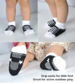 EPEIUS Unisex Child Women Boys Non-Slip Socks (Set of 6) - Image 3