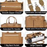 Canvas Tote Bag for Girls,Girls's Luggage Crossbody Luggage Work Laptop computer Tote... - Image 3