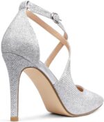 COLETER Womens 4" Pointed Toe D'Orsay Pumps Stilettos Excessive Heel Crosse... - Image 5