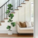 GarveeHome Synthetic Fiddle Leaf Fig Tree - 6 ft Pretend Plant with Blac... - Image 3