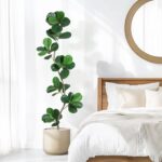 GarveeHome Synthetic Fiddle Leaf Fig Tree - 6 ft Pretend Plant with Blac... - Image 5