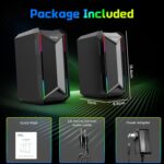 Laptop Audio system for Music and Gaming, DC Adapter Powered Audio system fo... - Image 8