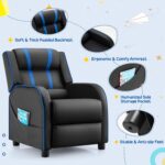 Costzon Youngsters Recliner, Gaming Recliner Chair w/Facet Pockets, Footrest,... - Image 6