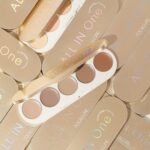 FOCALLURE #GoldenAge 5 in 1 Multi Makes use of Concealer Palette, 5 Colours Cor... - Image 8