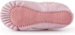Toddler Ballet Sneakers for Ladies Child Ballet Slippers Leather-based Full Sole ... - Image 4