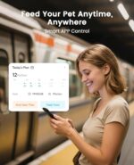 oneisall Automated Cat Feeder, WiFi Cat Meals Dispenser with App Contro... - Image 3