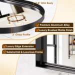Arched Mirror 22"x30",Toilet Mirror, Wall Mounted Self-importance Mirror with... - Image 4