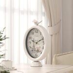 Classic Desk Clock with Hen, Desk and Shelf Decor Clock, French Pari... - Image 5