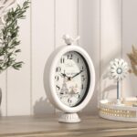 Classic Desk Clock with Hen, Desk and Shelf Decor Clock, French Pari... - Image 6