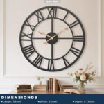 24 Inch Giant Outsized Farmhouse Fashionable Ornamental Wall Clock for Liv... - Image 3