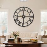 24 Inch Giant Outsized Farmhouse Fashionable Ornamental Wall Clock for Liv... - Image 5