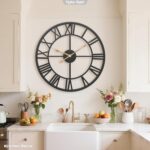 24 Inch Giant Outsized Farmhouse Fashionable Ornamental Wall Clock for Liv... - Image 6