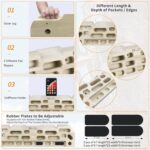 Hangboard Rock Climbing Hangboard with Door Method Pull Up Bar; Together with... - Image 5