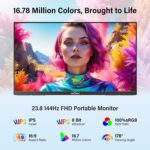 InnoView Giant Moveable Monitor 23.8inch FHD 1080P 144Hz USB-C, HDMI C... - Image 3