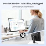 InnoView Giant Moveable Monitor 23.8inch FHD 1080P 144Hz USB-C, HDMI C... - Image 7