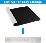 Non-Slip Exercise Mat for Underneath Desk Elliptical Machine, Mats for Exerc... - Image 6