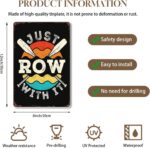 Humorous Simply Row with It Rowing Rower Crew Crew Oars Indicators Wall Decor Vi... - Image 6