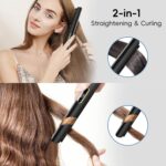 Nicebay 1” Titanium Flat Iron, Quick Heating Hair Straightener & Roller... - Image 5