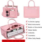 Canvas Tote Bag for Ladies,Ladies's Luggage Crossbody Luggage Work Laptop computer Tote... - Image 3