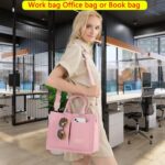 Canvas Tote Bag for Ladies,Ladies's Luggage Crossbody Luggage Work Laptop computer Tote... - Image 7