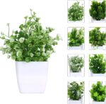VENTO 8 Pack Synthetic Crops with Pot, Reasonable Mini Faux Greenery ... - Image 5