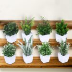 VENTO 8 Pack Synthetic Crops with Pot, Reasonable Mini Faux Greenery ... - Image 6