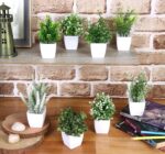 VENTO 8 Pack Synthetic Crops with Pot, Reasonable Mini Faux Greenery ... - Image 7