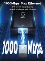 MCY USB C Hub,Laptop computer Docking Station Twin Monitor Single 8K,2x4K@60Hz,... - Image 5