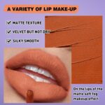 6 Colours Matte Liquid Lipstick Set for Ladies, Halloween Cosplay Goth M... - Image 4