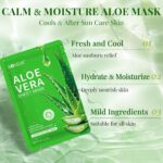30 Pack Aloe Vera Hydrating Face Masks Skincare, Moisturizing & Soothi... - Image 4