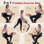 BARWING Stationary Train Bike for Dwelling Exercise, 5 IN 1 Foldable Ind... - Image 4