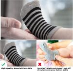 Child Boy Socks, Non Slip Toddler Socks, 12 Pairs Cotton Grip Socks Cre... - Image 5