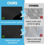 2 Pack Exterior Washer and Dryer Covers, Heavy-Responsibility Waterproof Dustproo... - Image 8