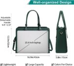 Laptop computer Bag for Girls Leather-based Work Tote 15.6 Inch Laptop computer for Laptop M... - Image 5