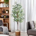 Synthetic Olive Tree, 4FT Tall Fake Olive Timber 48in Out of doors Faux Pot... - Image 5