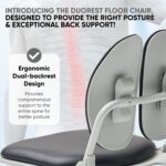 Made in Korea Twin-Backrests Ergonomic Flooring Chair With Again Assist -... - Image 3