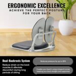 Made in Korea Twin-Backrests Ergonomic Flooring Chair With Again Assist -... - Image 4