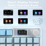 LINGBAO K108 Professional Wi-fi Mechanical Keyboard with Display screen & Knob,Full ... - Image 5