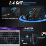 UtechSmart Venus Professional RGB Wi-fi MMO Gaming Mouse, 16,000 DPI Optical... - Image 4