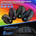 UtechSmart Venus Professional RGB Wi-fi MMO Gaming Mouse, 16,000 DPI Optical... - Image 6