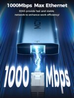 MCY USB C Hub,Laptop computer Docking Station Twin Monitor Single 8K,2x4K@60Hz,... - Image 8