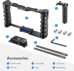 NEEWER Aluminum Alloy Digicam Cage, Filmmaking Rig with Prime Deal with, Dua... - Image 5