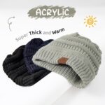 Durio Unisex Child Beanie - Mushy & Heat Knit Toddler Winter Hat, Stretc... - Image 3